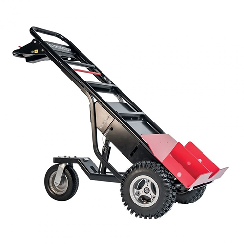 Magliner Motorized Hand Truck with Tread Pneumatic Tires and Tent Pole Pusher - MHT75CC